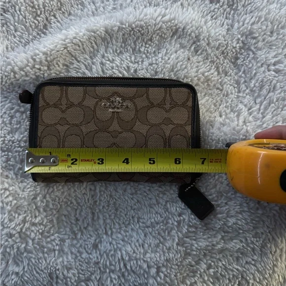 Coach Signature Brown and Black Wallet - Picture 7 of 7